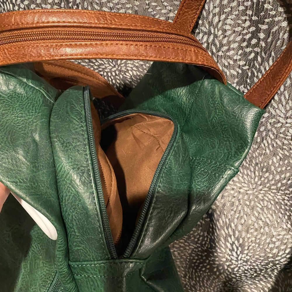 Vegan Leather Backpack Purse - Picture 8 of 9